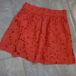 Anthropologie mini eyelet skirt